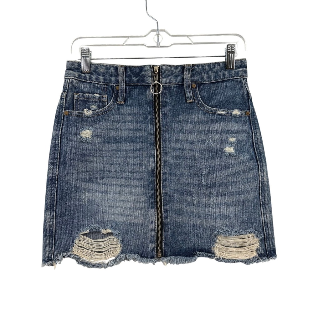 American Bazi‎ Distressed Denim Mini Skirt S